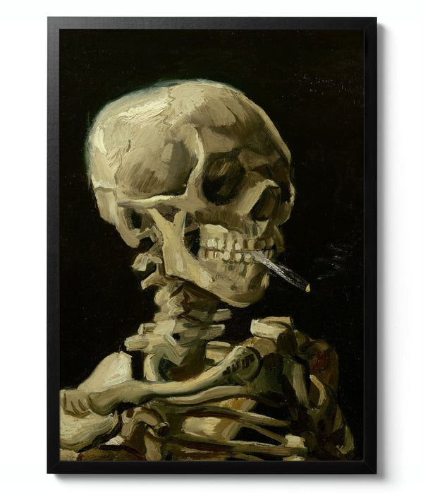 Skull of a Skeleton with Burning Cigarette - Vincent Van Gogh
