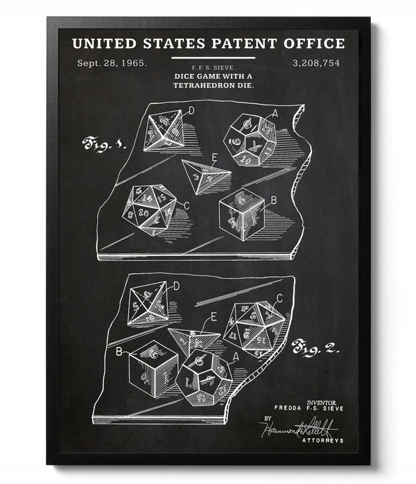 Tetrahedron Dice - Patent