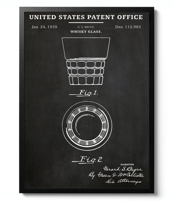 Whiskey Glass - Patent