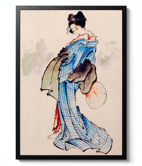 Woman in Kimono -  Katsushika Hokusai