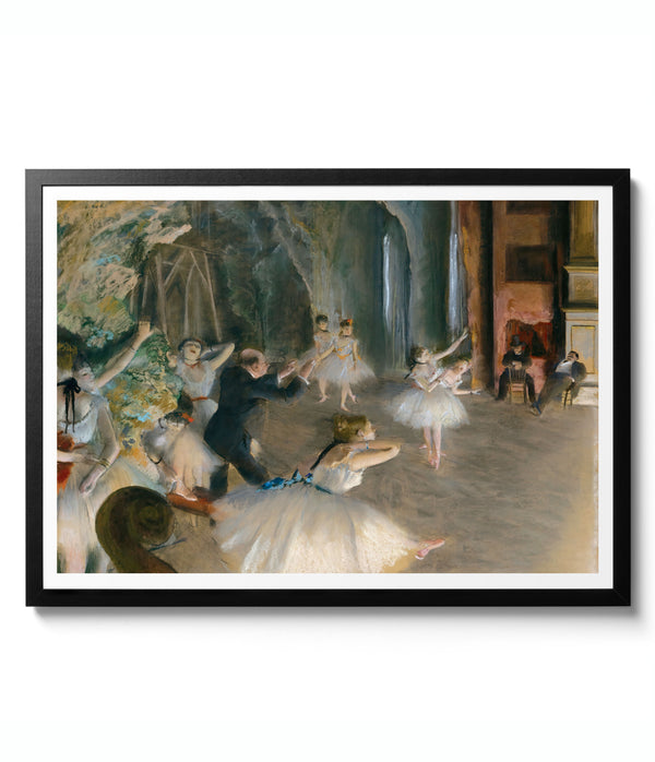 The Rehearsal Onstage - Edgar Degas