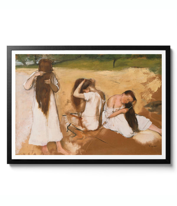 Women Combing Their Hair - Edgar Degas