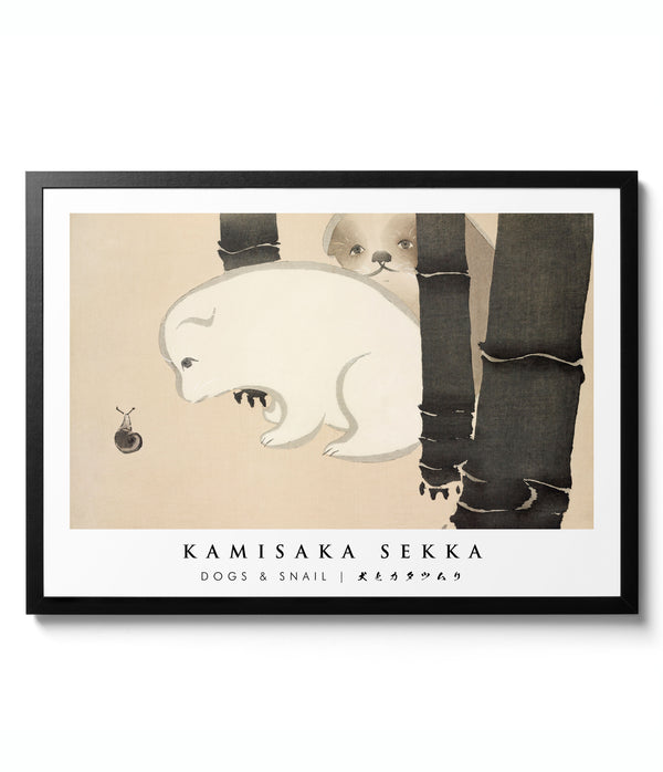 Dogs & Snail - Kamisaka Sekka