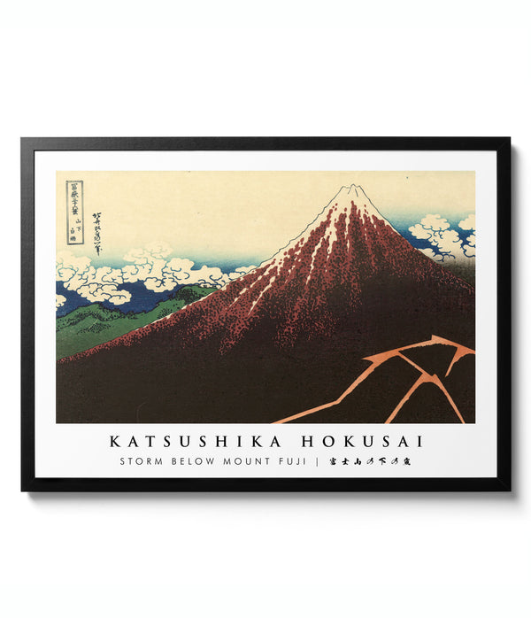 Storm Below Mount Fuji - Katsushika Hokusai