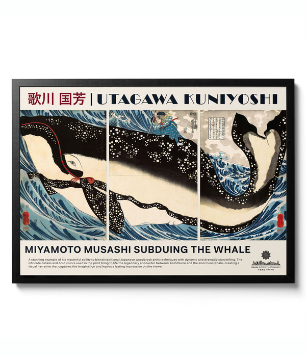 Subduing the Whale - Utagawa Kuniyoshi