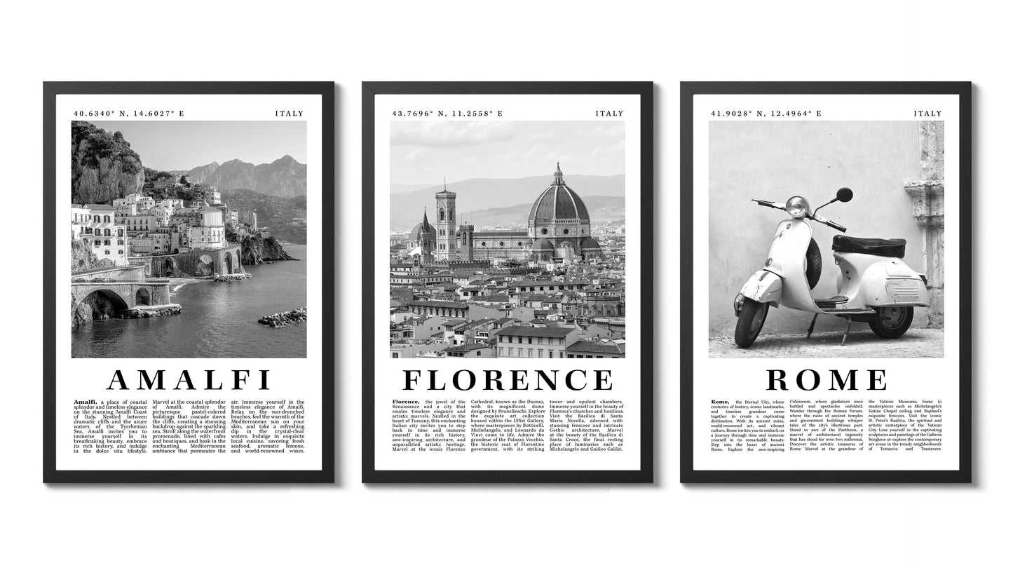 Italie Noir et Blanc