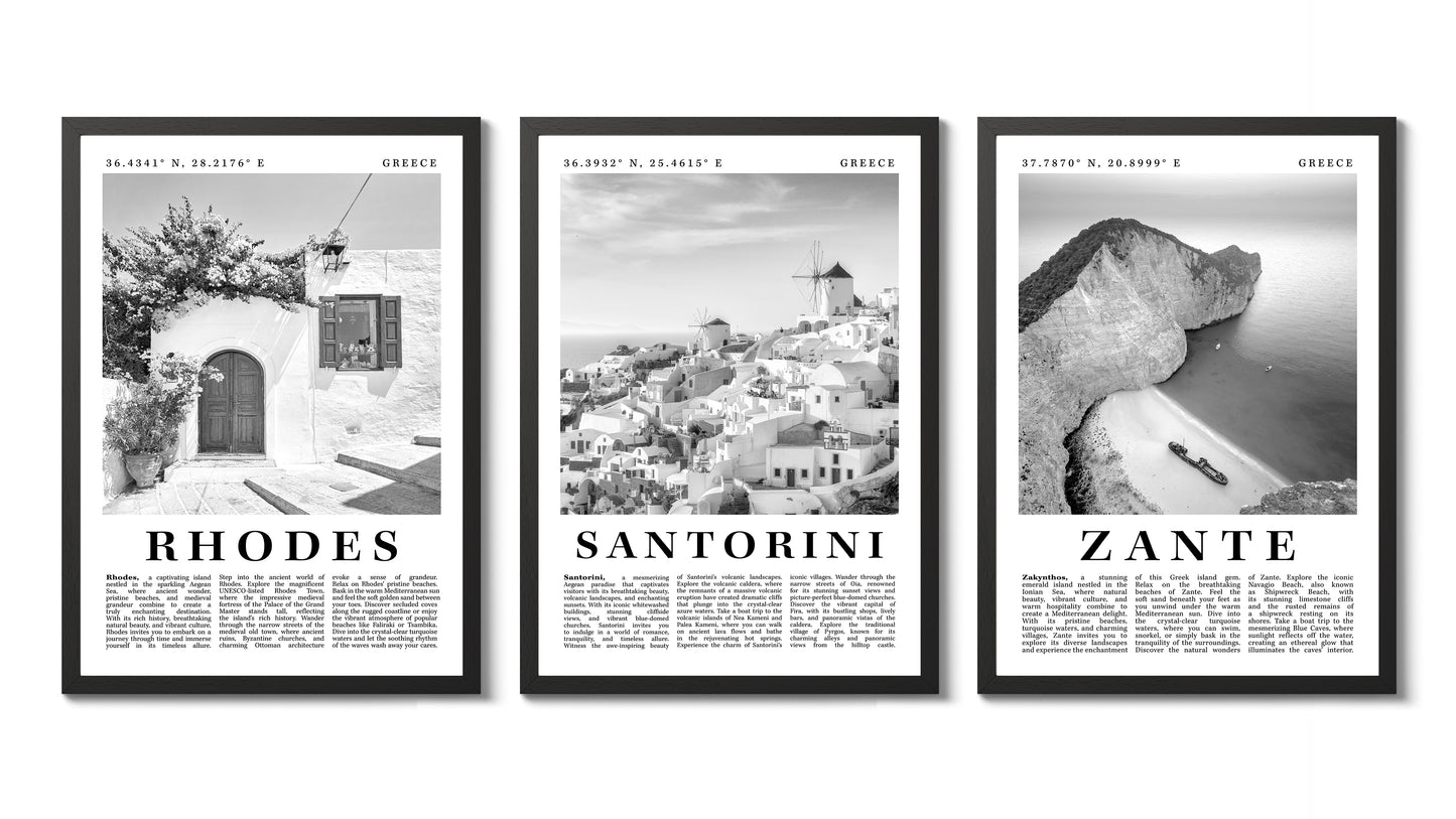 Griechenland Schwarz & Weiß