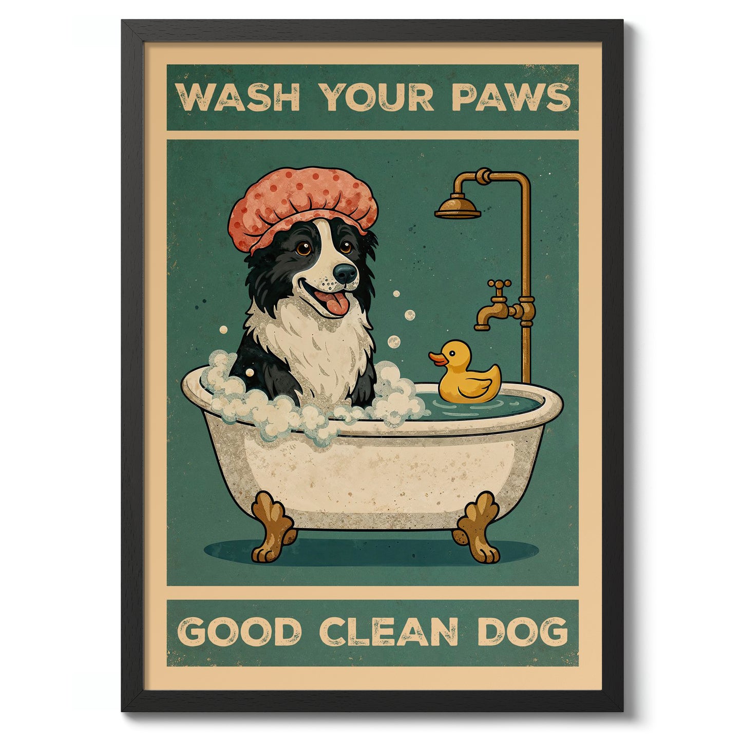 Lave tes pattes, bon chien propre