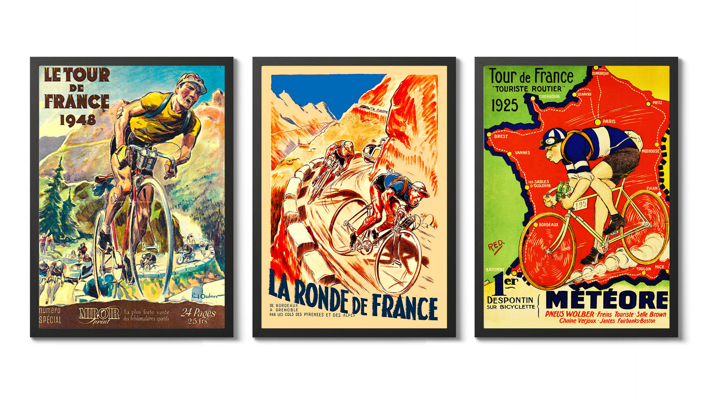 Ensemble vintage du Tour de France