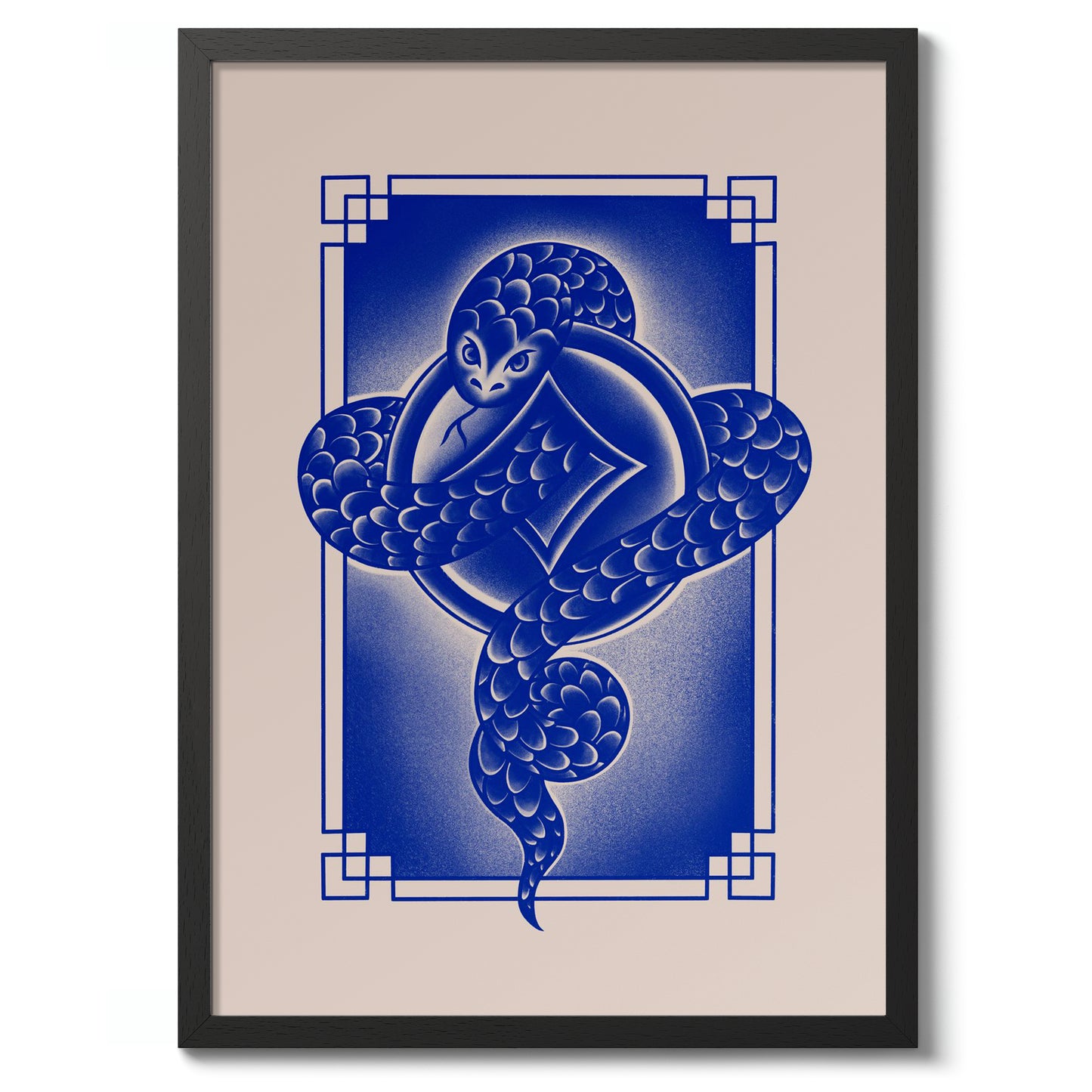 Snake, Chinese Zodiac Blue