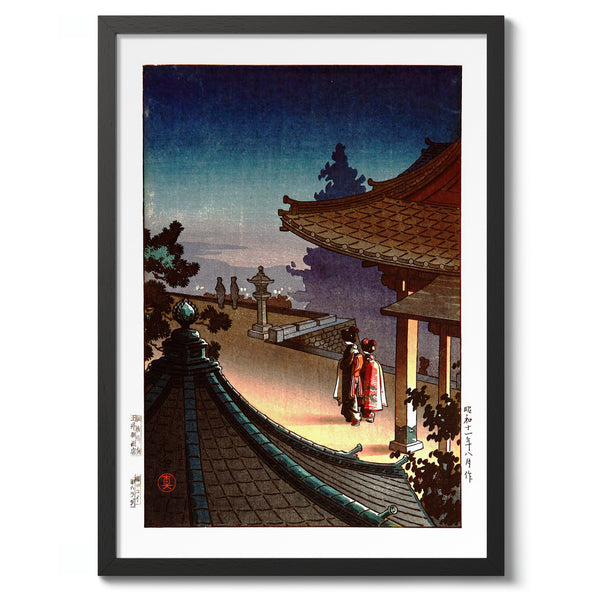 Evening at Miidera Temple, Otsu