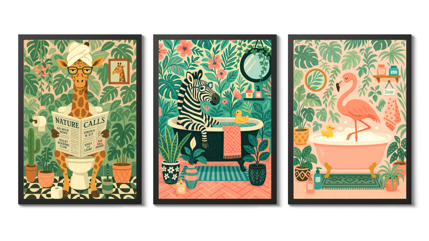 Ensemble de salle de bain bohème