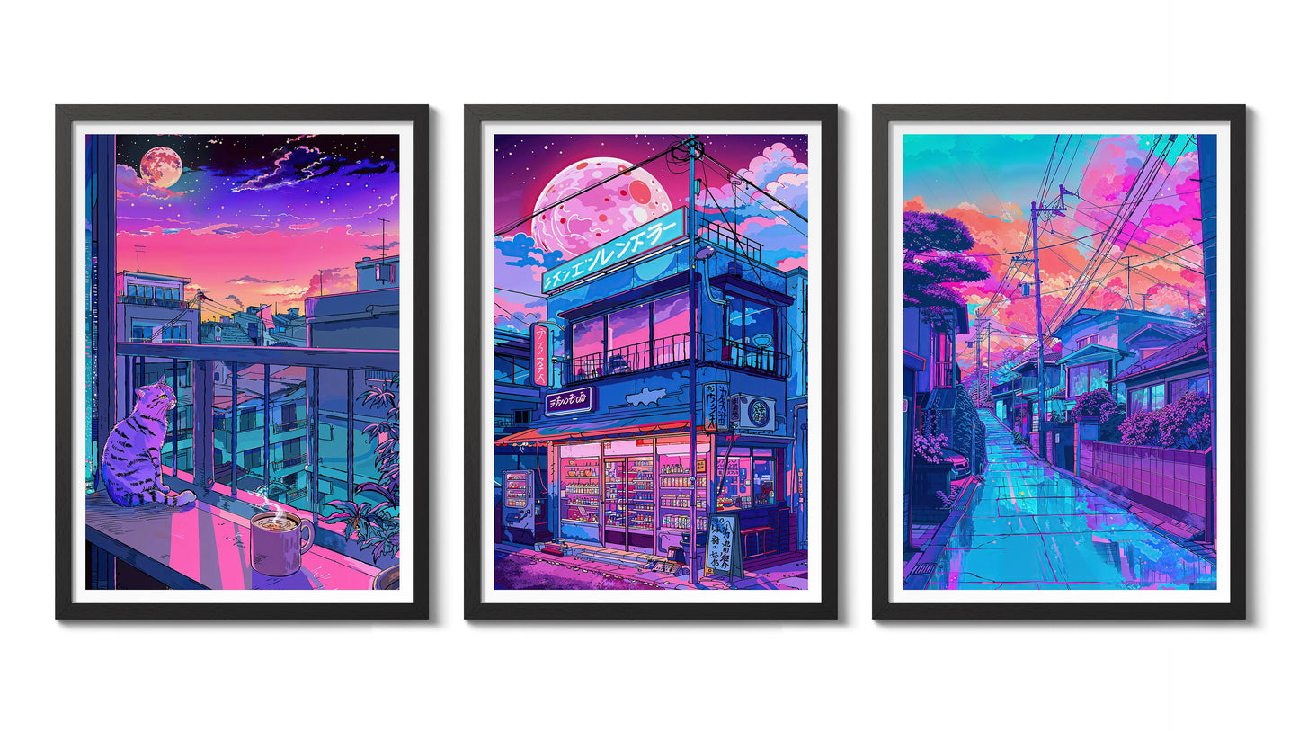 Lo-Fi Japanese Cityscapes