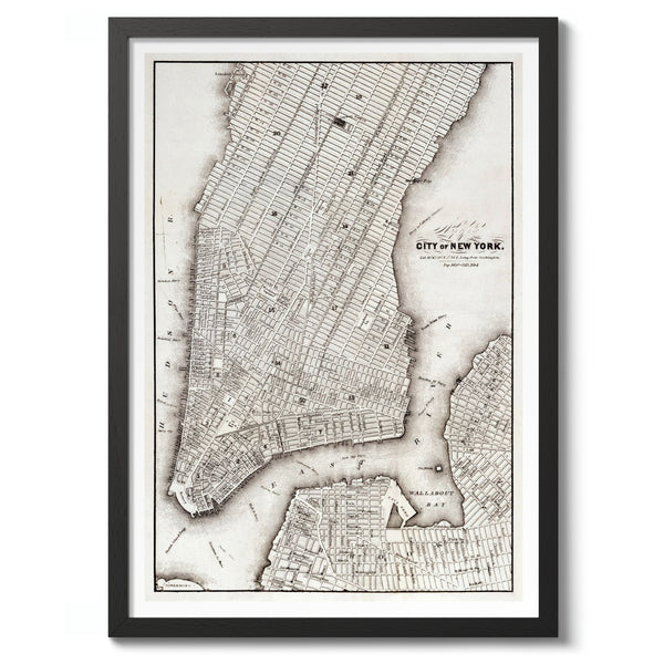 New York Vintage Map