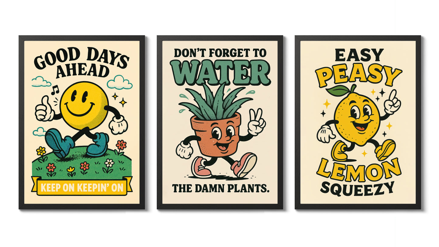 Sommermaskottchen-Trio