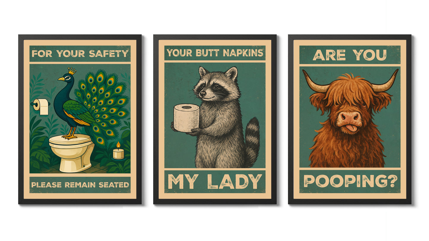 Trio d'animaux drôles