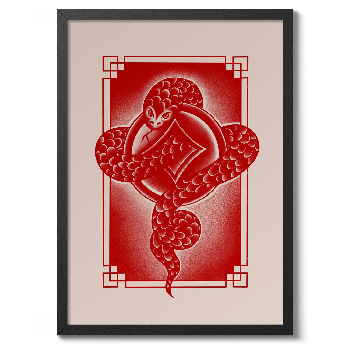 Snake, Chinese Zodiac Red