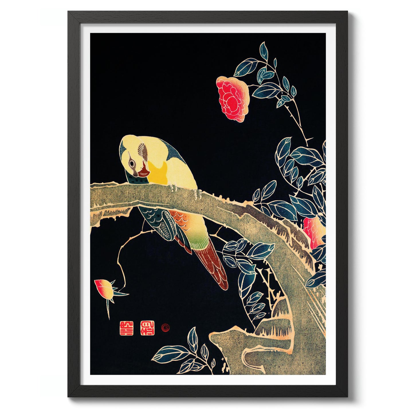 Papegoja på en gren