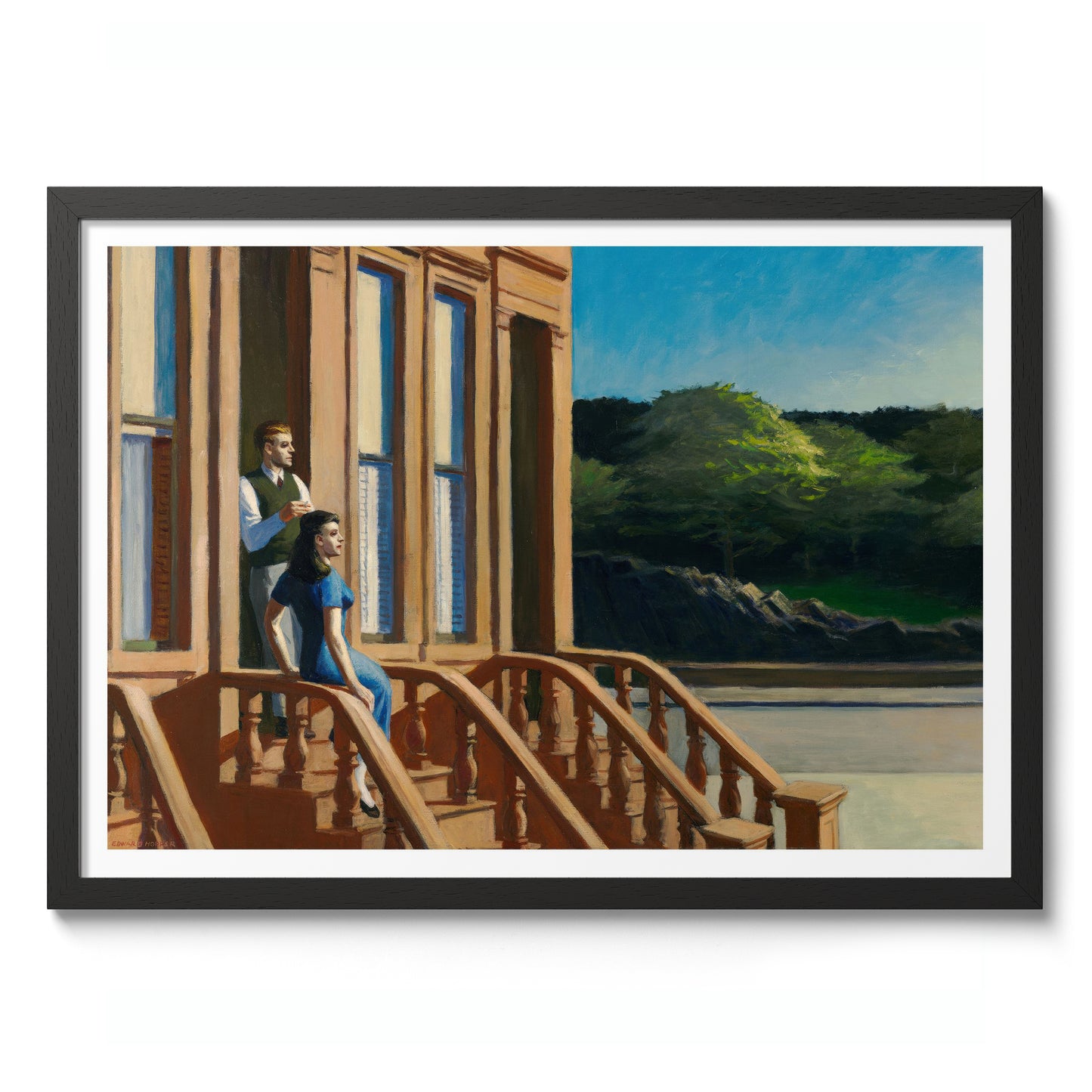 Sonnenlicht auf Braungefärbten Steinhäusern