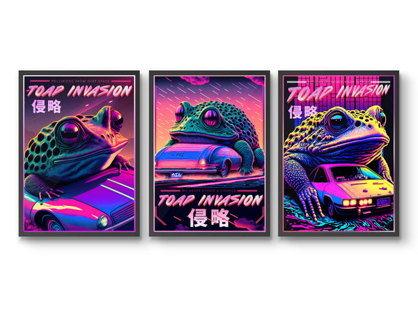 Toad Invasion - Set of 3