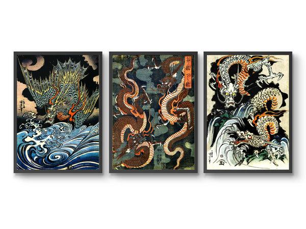 Japanese Dragons - Set of 3