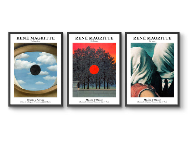 René Magritte - Set of 3