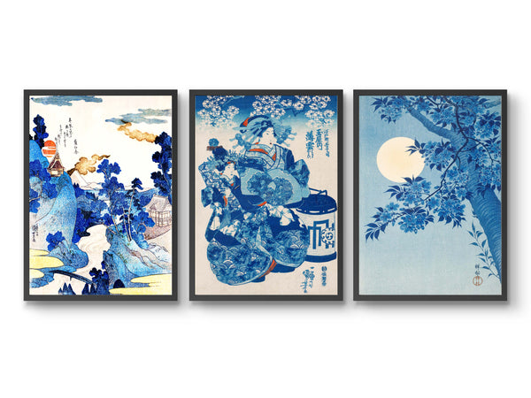 Japanese Blue - Set of 3