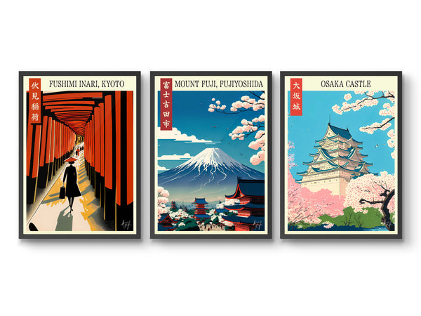 Alfonso Trufa Japanese Travel - Set of 3