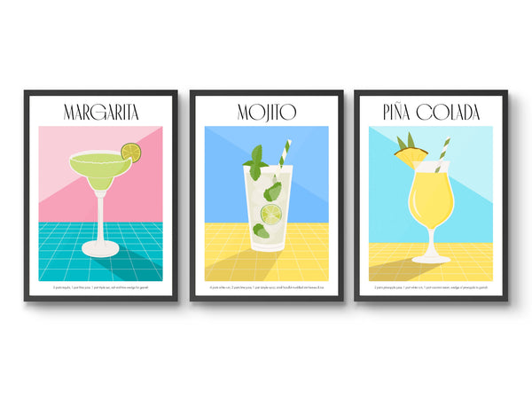 Cocktails - Set of 3