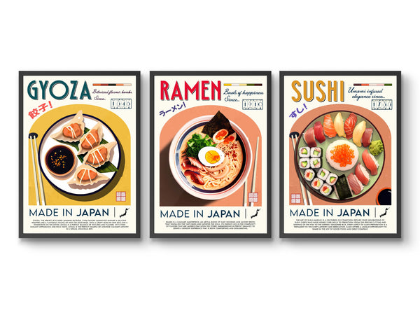 Japanese Cuisine - Set of 3