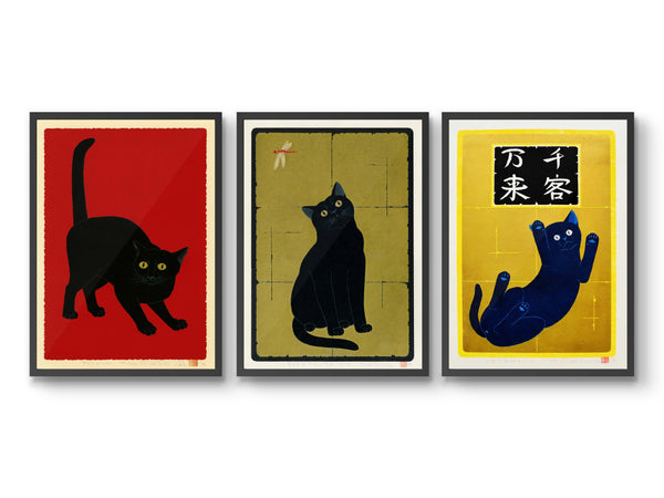 Japan Cats - Set of 3