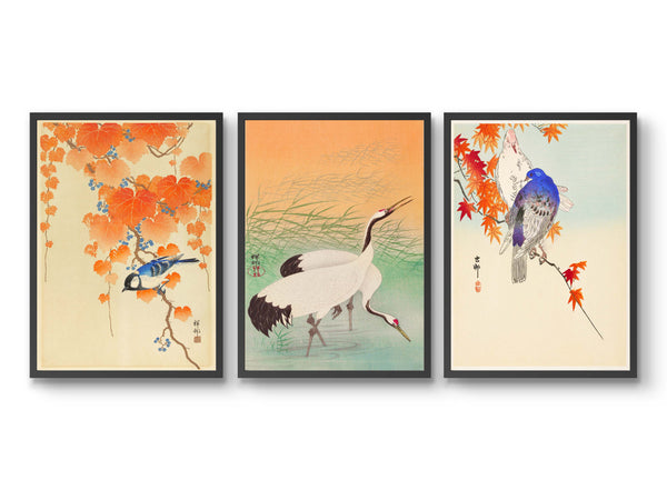 Ohara Koson Birds - Set of 3