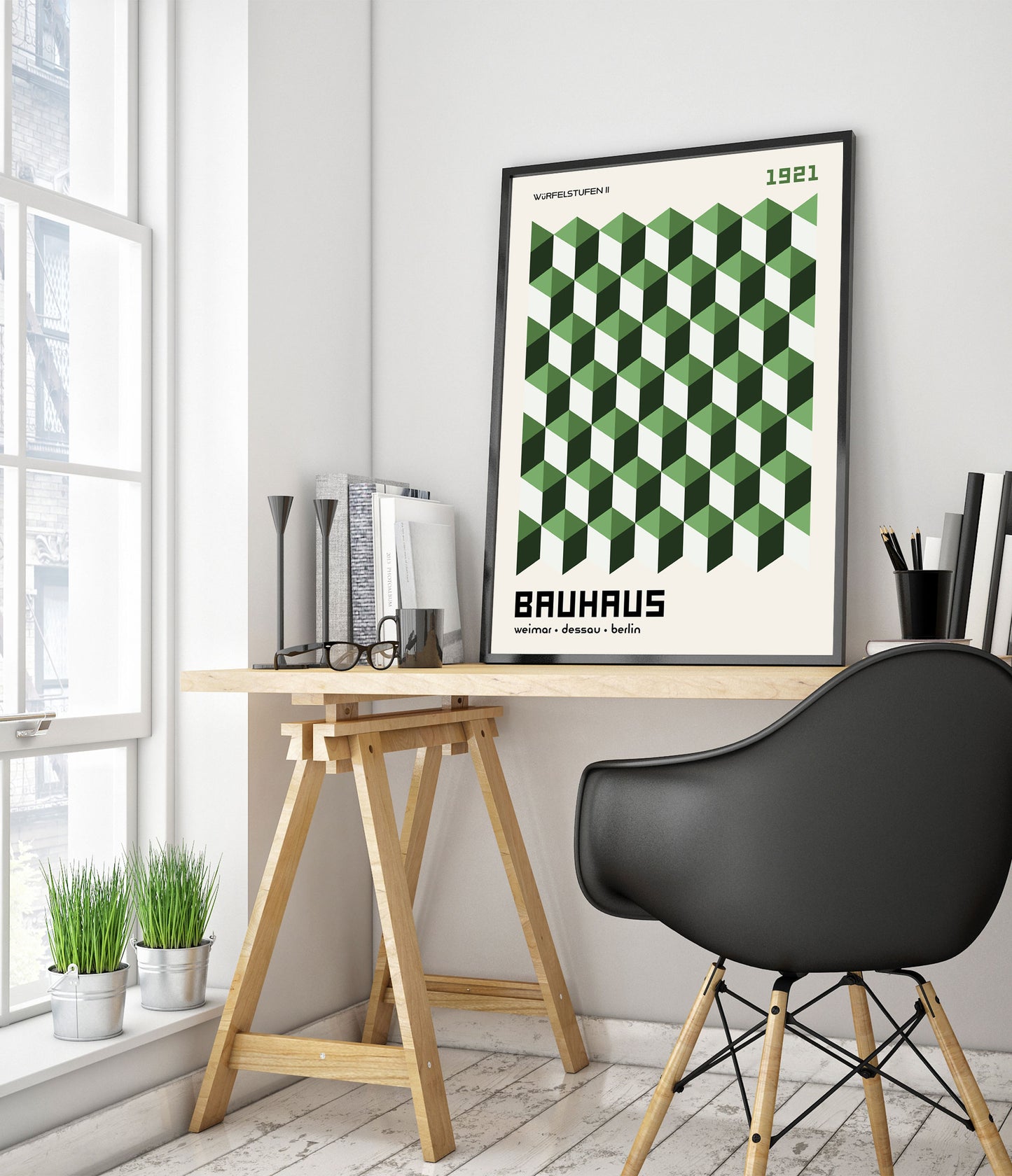 Würfelstufen, in Green