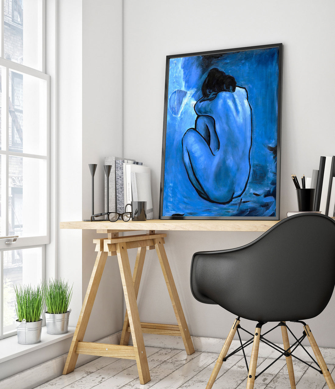 Blue Nude Pablo Picasso Masterpieces Framed Prints & Posters