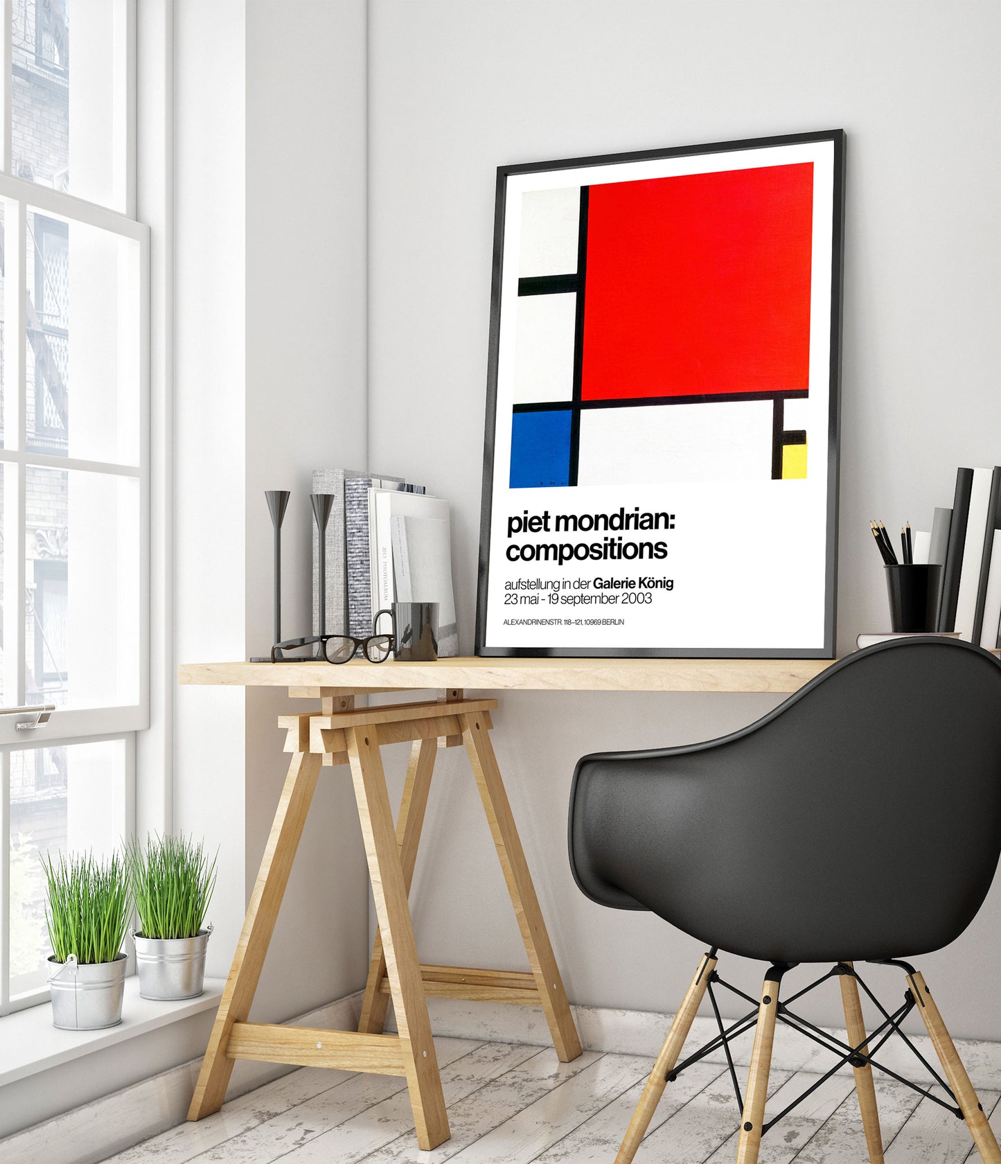 Komposition mit Rot, Blau und Gelb