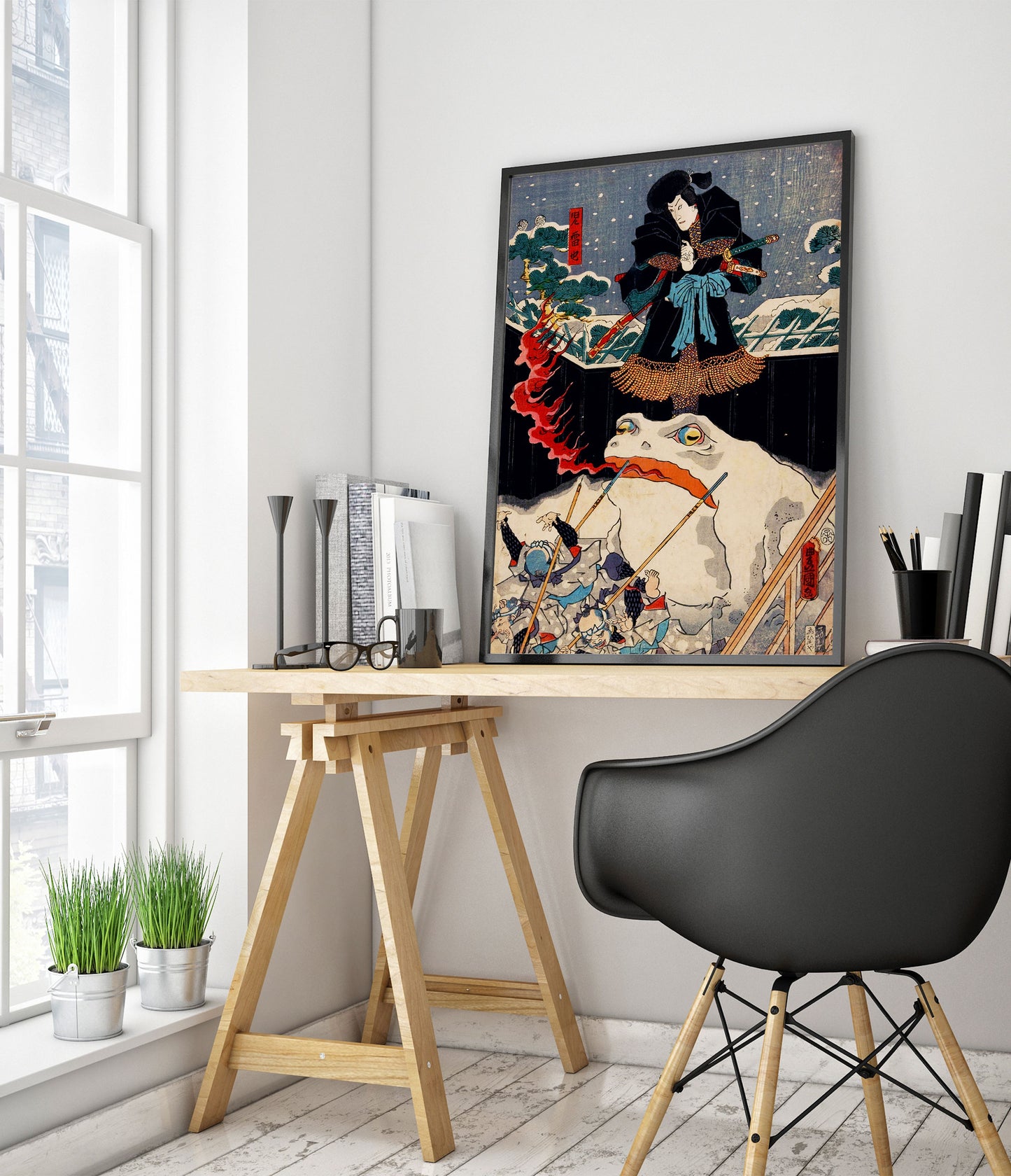 Sneeuwkikker die vuur ademt