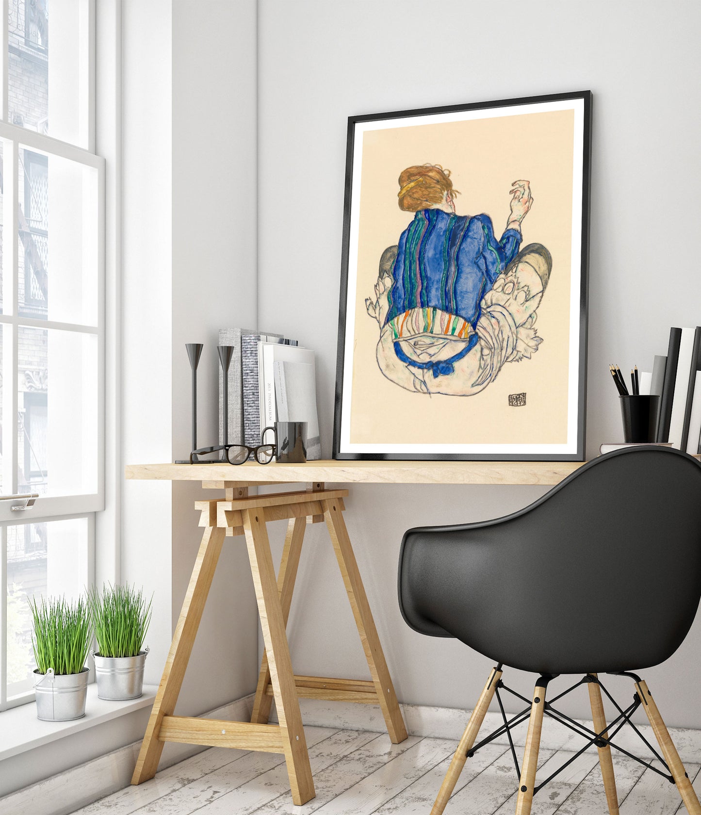 Seated Woman Back View