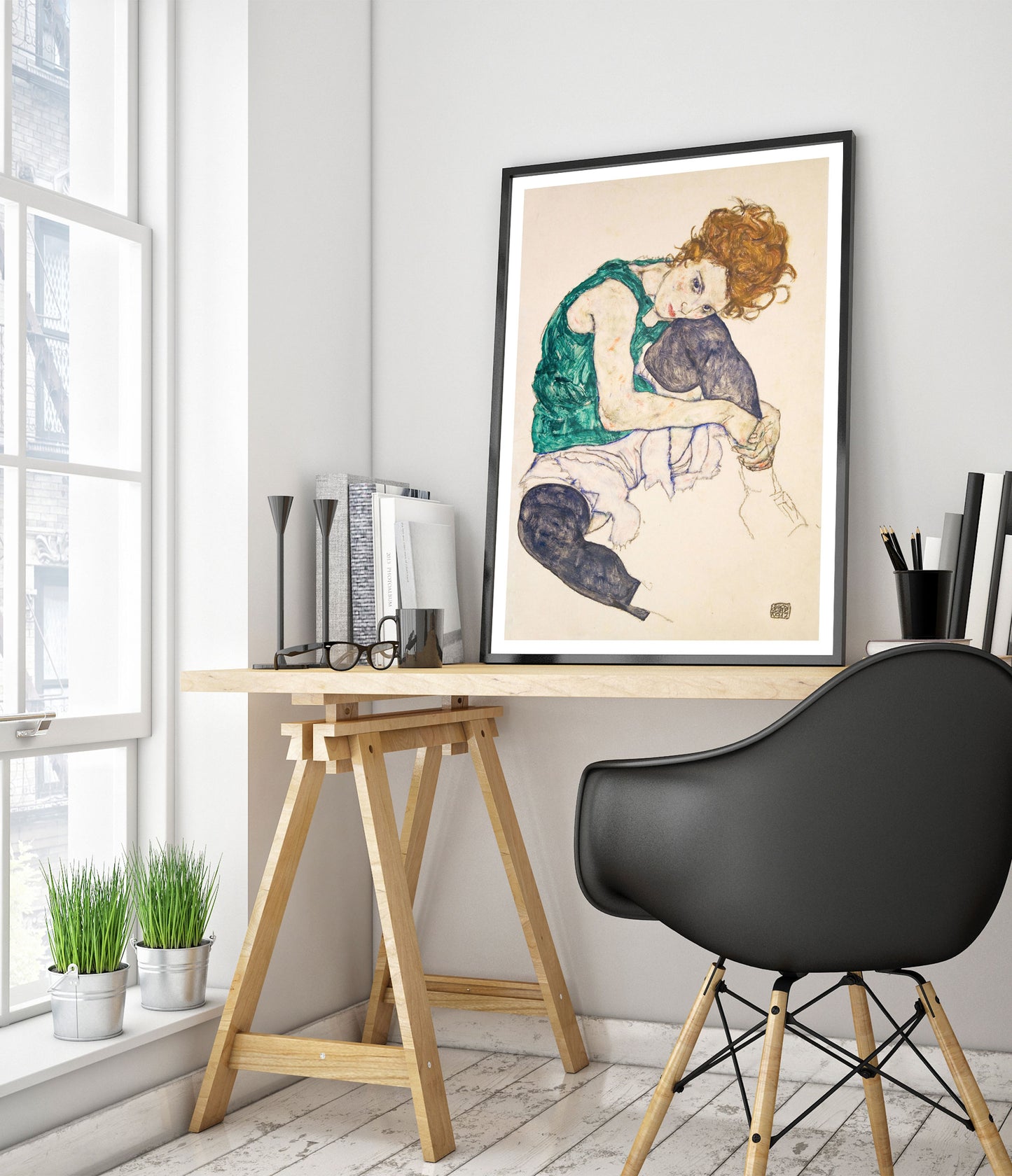 Seated Woman with Legs Drawn Up