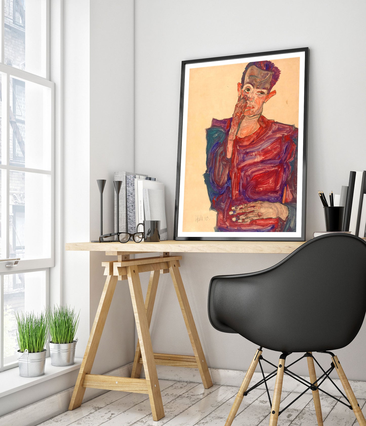 Self-Portrait with Eyelid Pulled Down