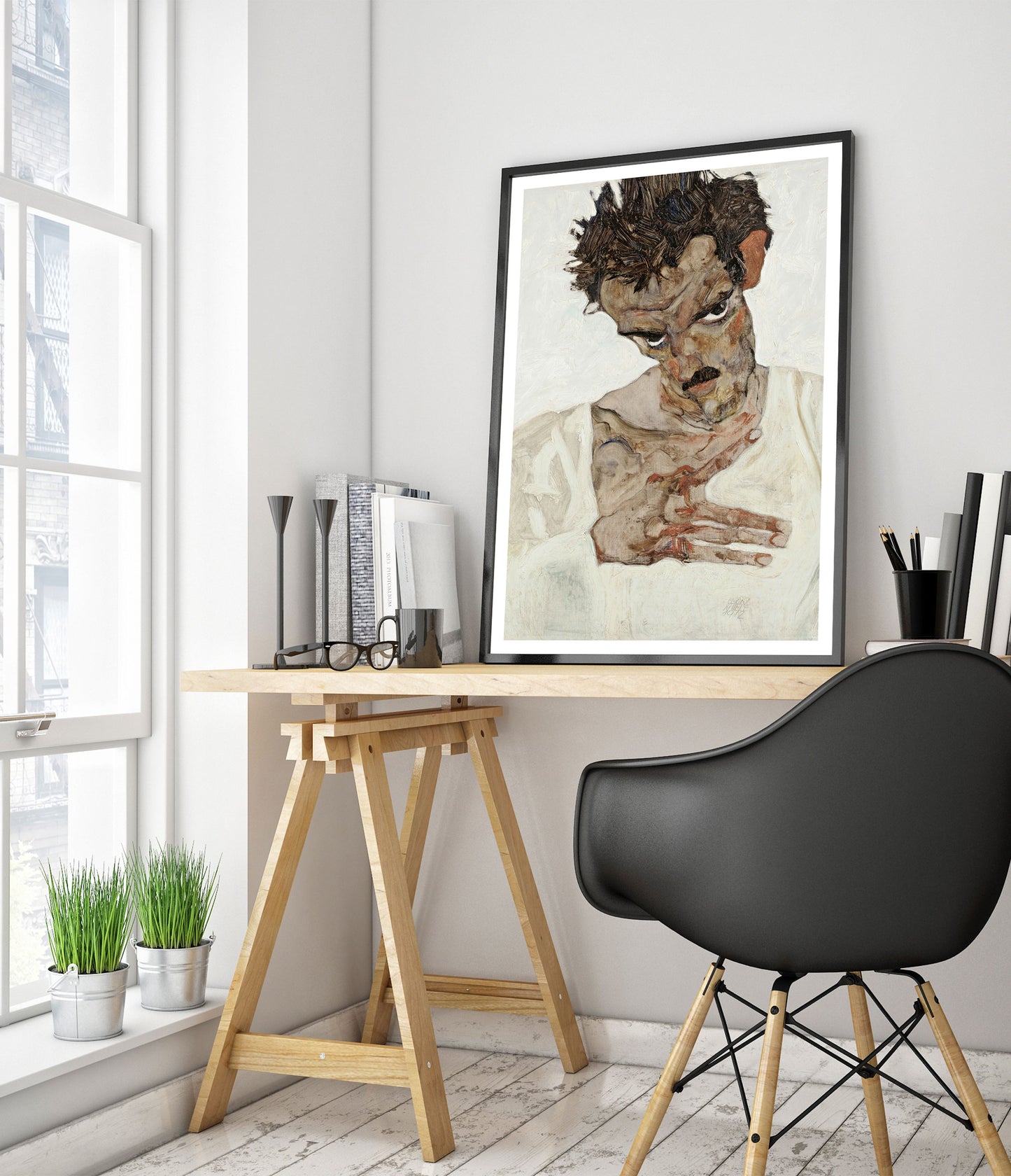 Self-Portrait with Lowered-Head