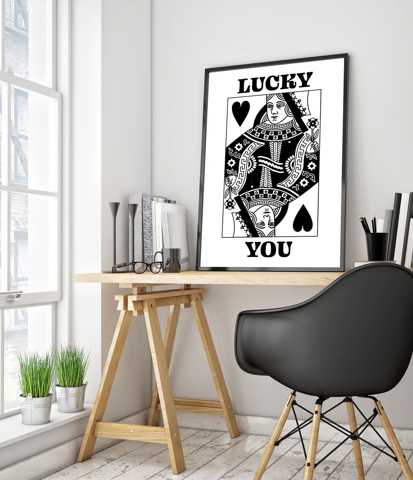 Glückspilz, Herz-Königin S/W