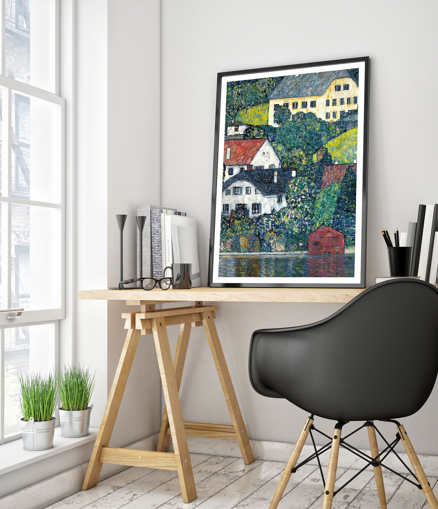 Houses at Unterach on the Attersee