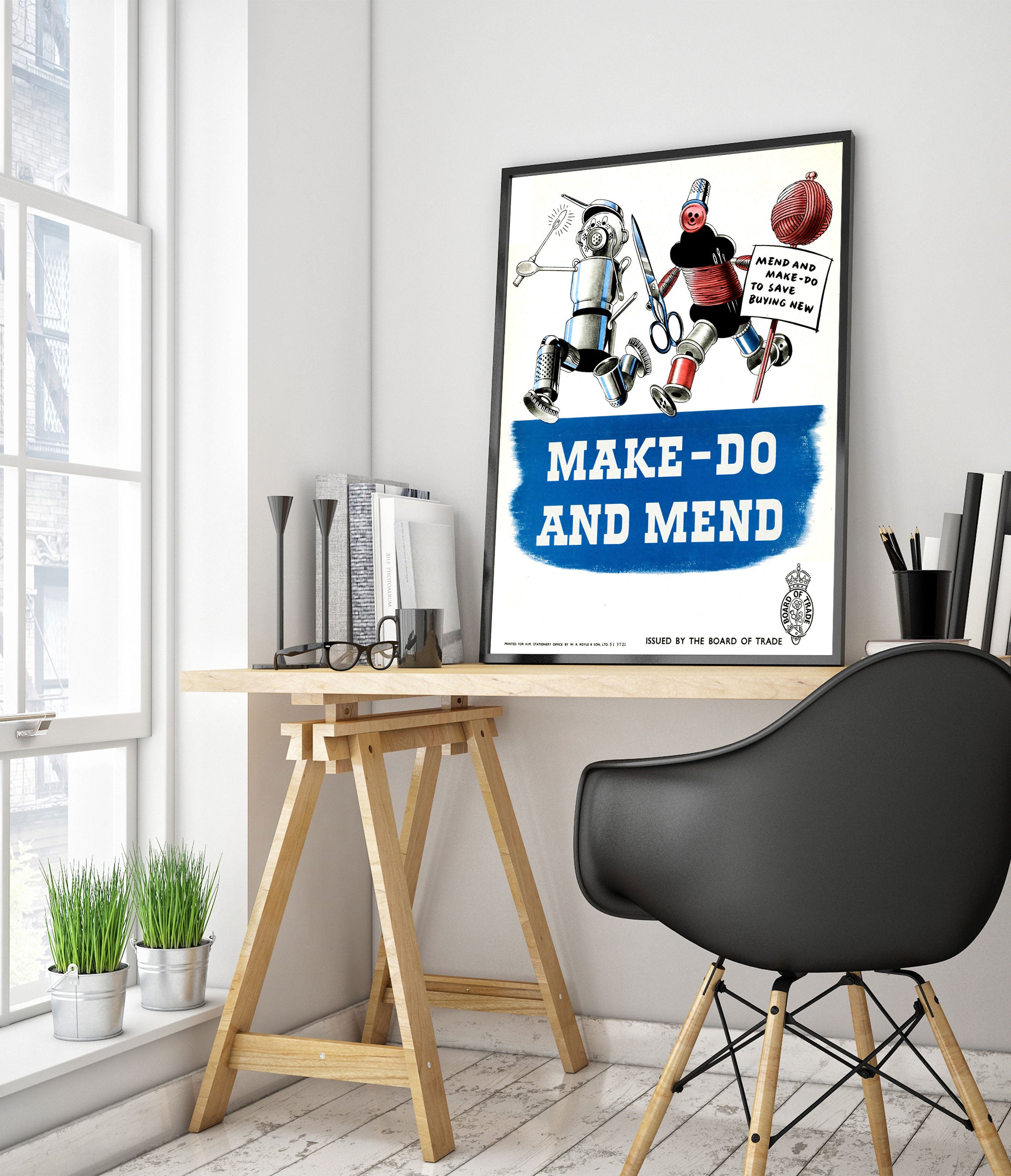 Make Do and Mend - Propaganda | Vintage | Framed Prints & Posters – Animato