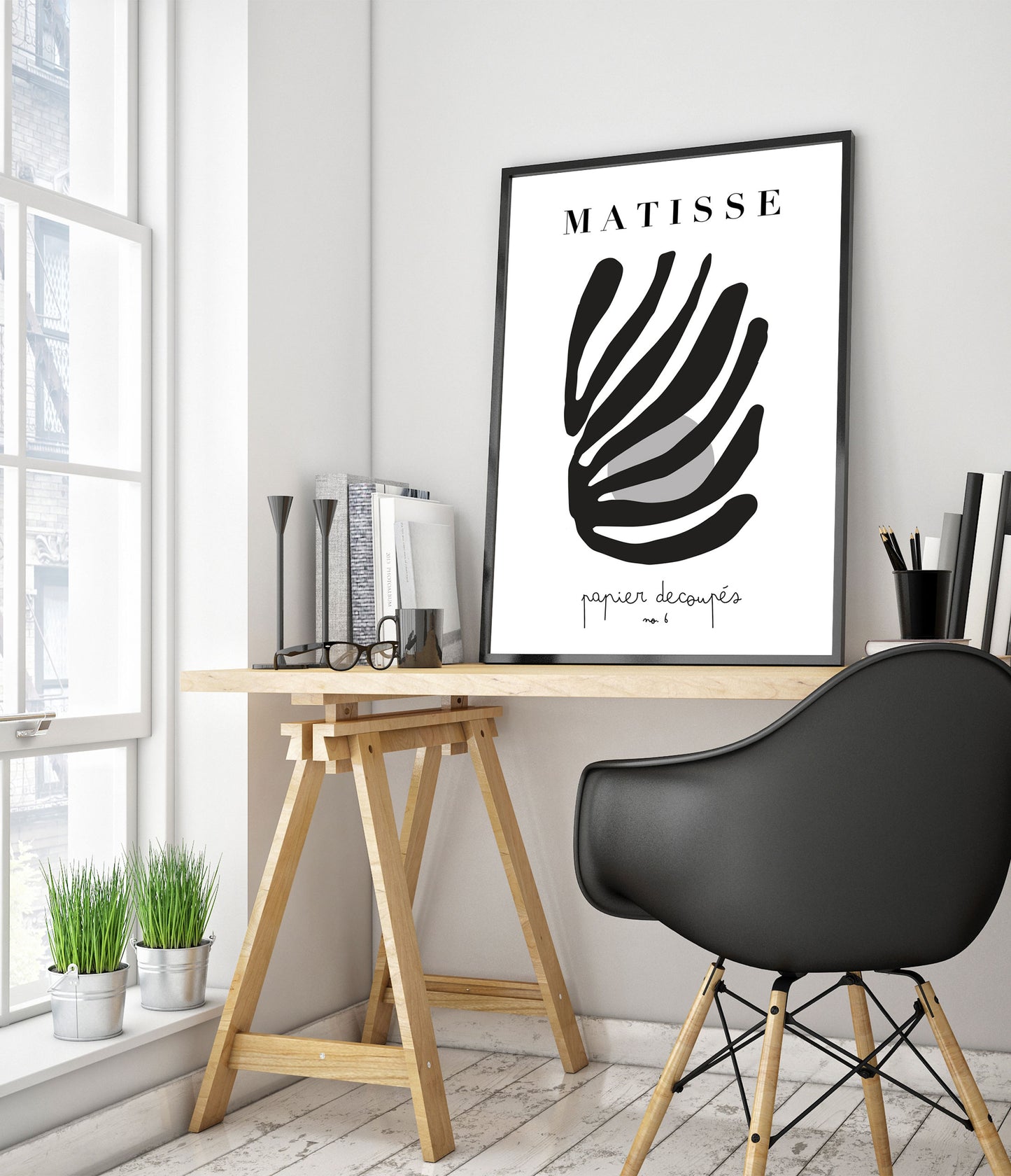 Découpages de Matisse n° 6 Noir et Blanc