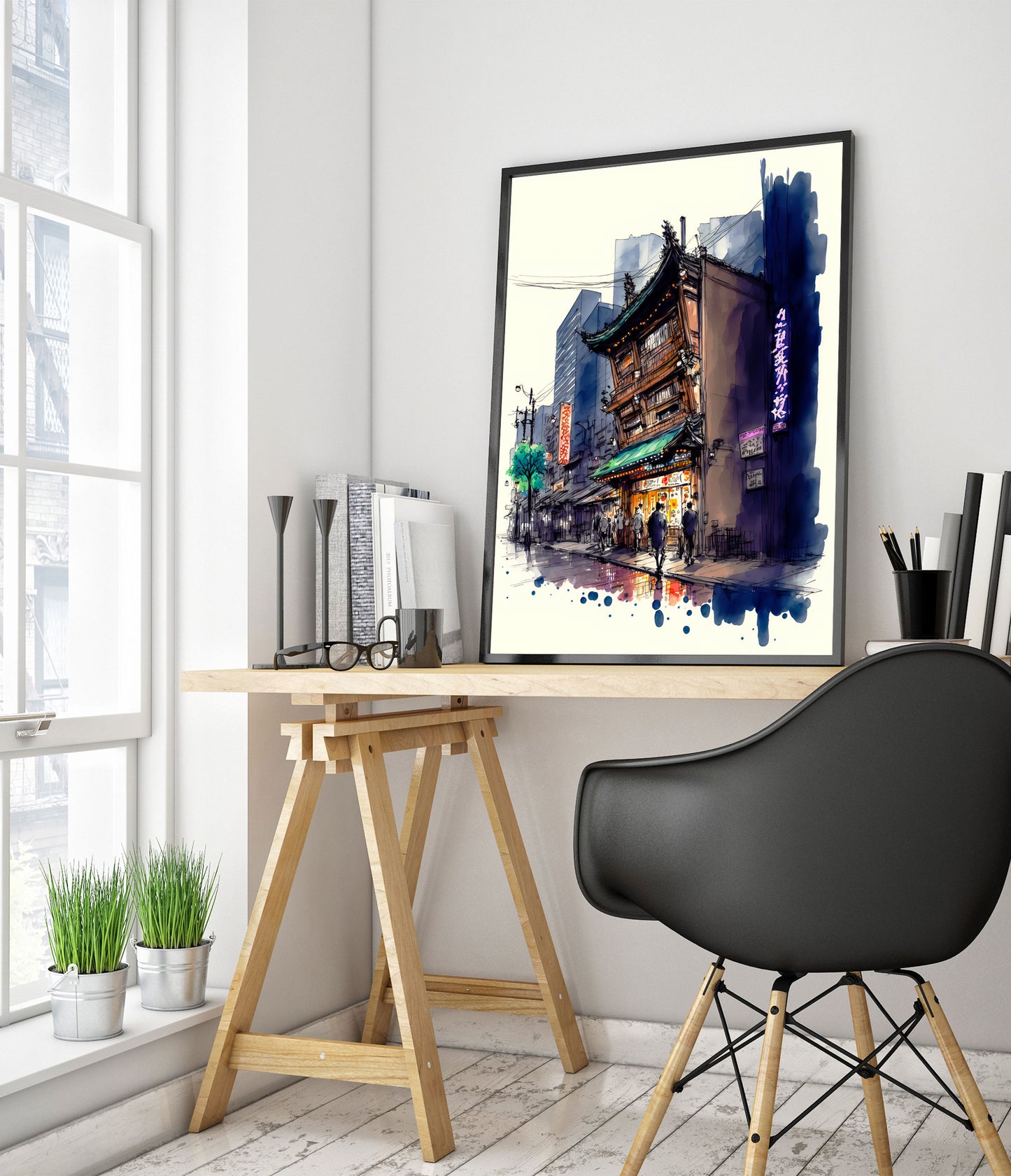 Ramen Shop Watercolour