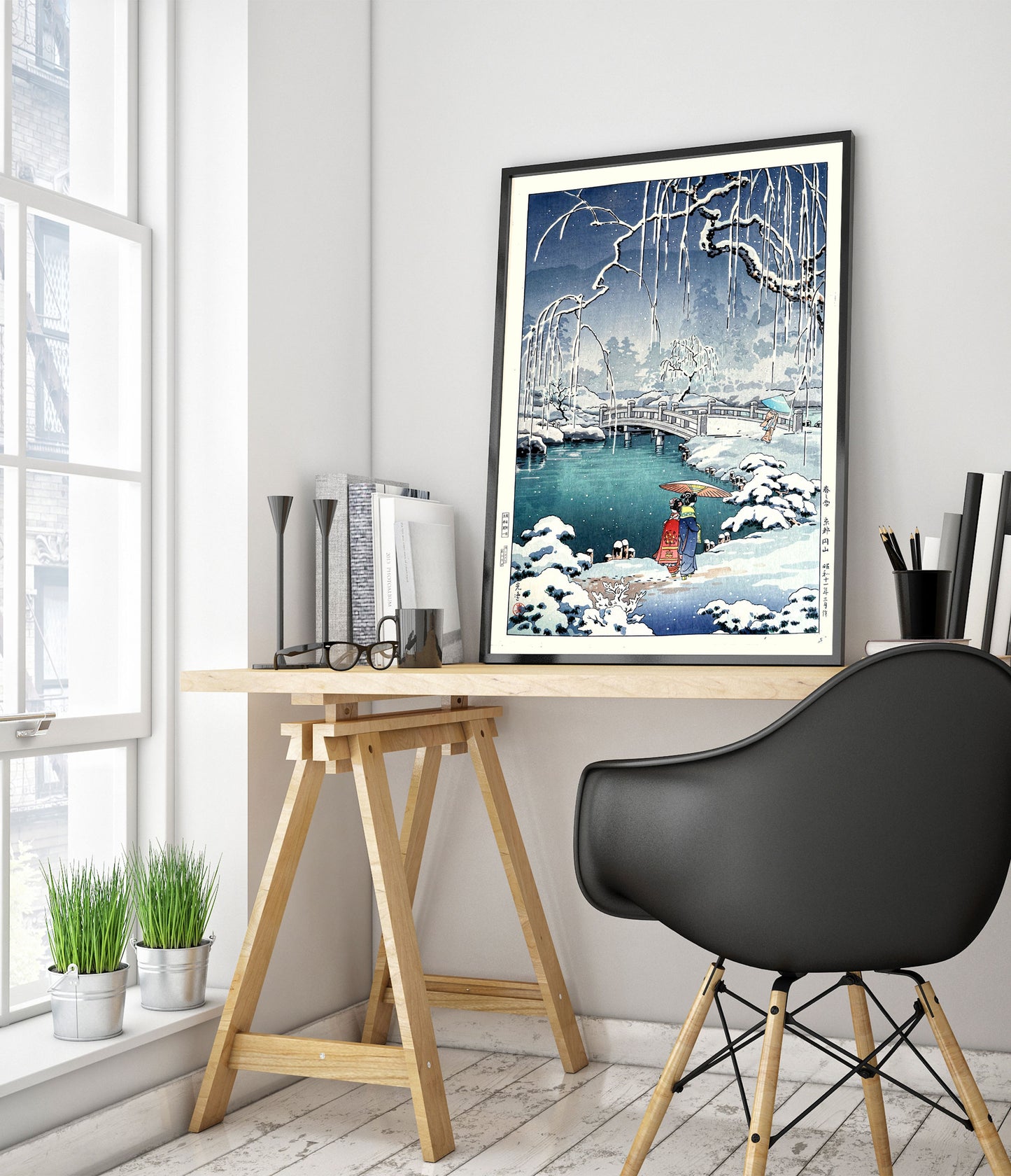 Vårsnö vid Maruyama, Kyoto