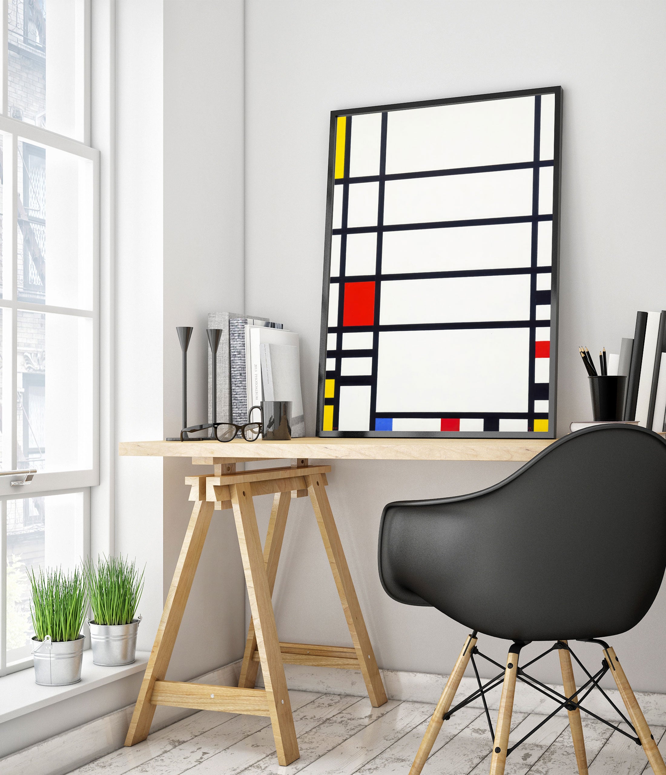 Modrian Framed Trafalgar Square - Piet Mondrian | Masterpieces | Framed Prints ...