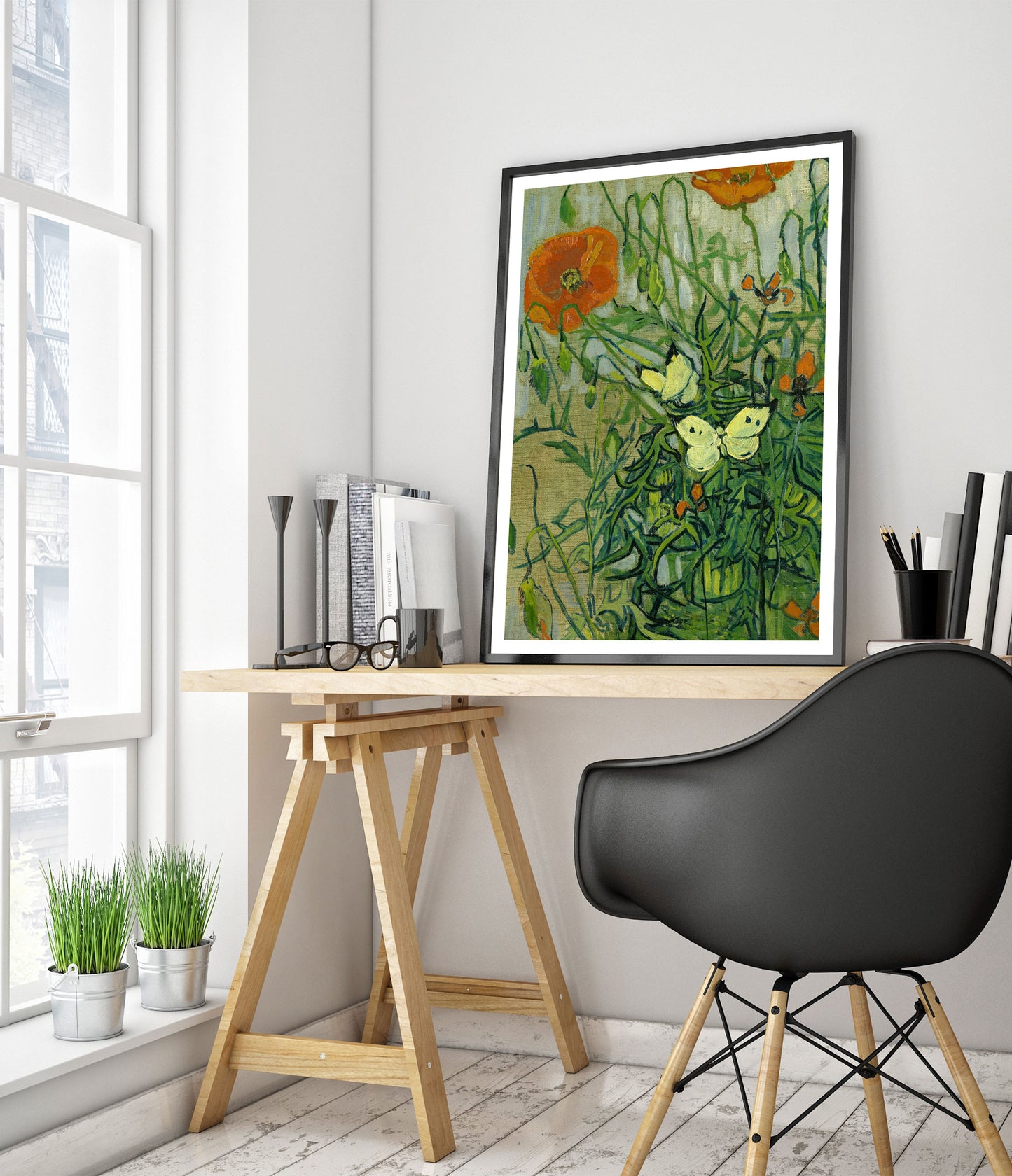 Vlinders en Klaprozen