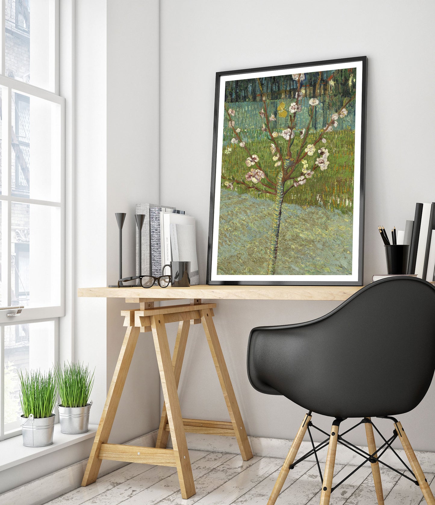 Peach Tree in Blossom