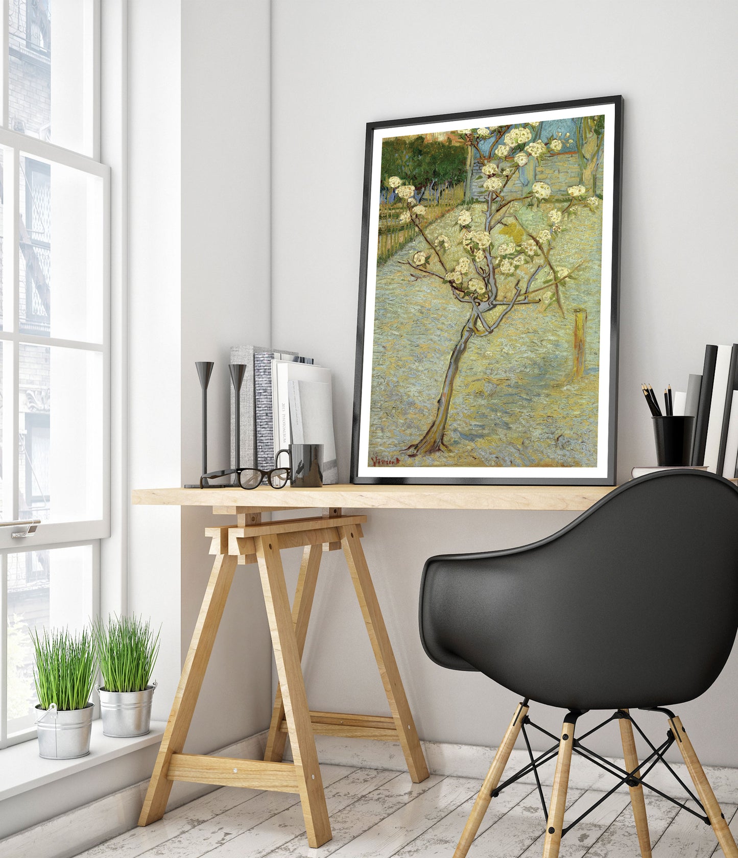 Small Pear Tree in Blossom